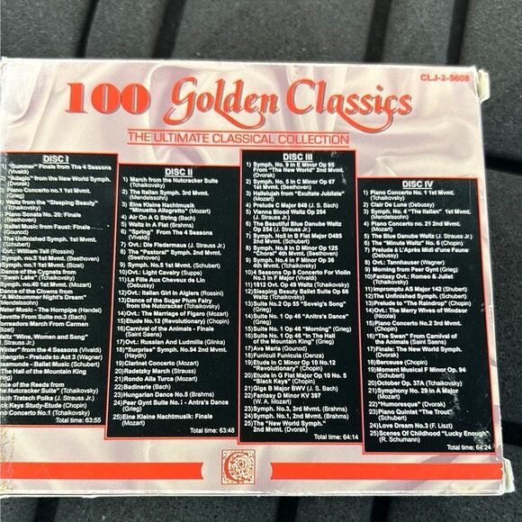 ANTONIO VIVALDI - 100 Golden Classics  Collection 4+hr 4 CD used 0124 - Picture 2 of 7